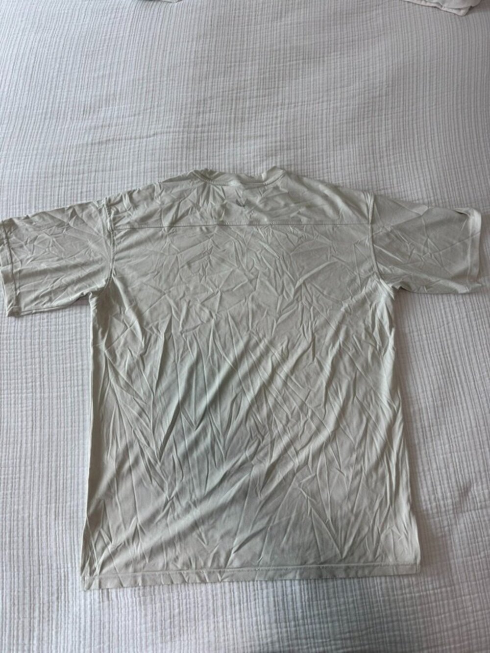 ASRV Silver-Lite 2.0 Oversized Tee Ivory Cream Men's M DSG-0517 Flawed